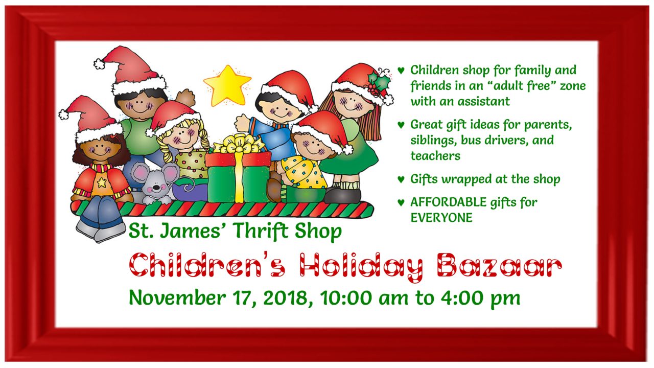 Children's Holiday Bazaar St. James' Episcopal Church Mt. Airy MD