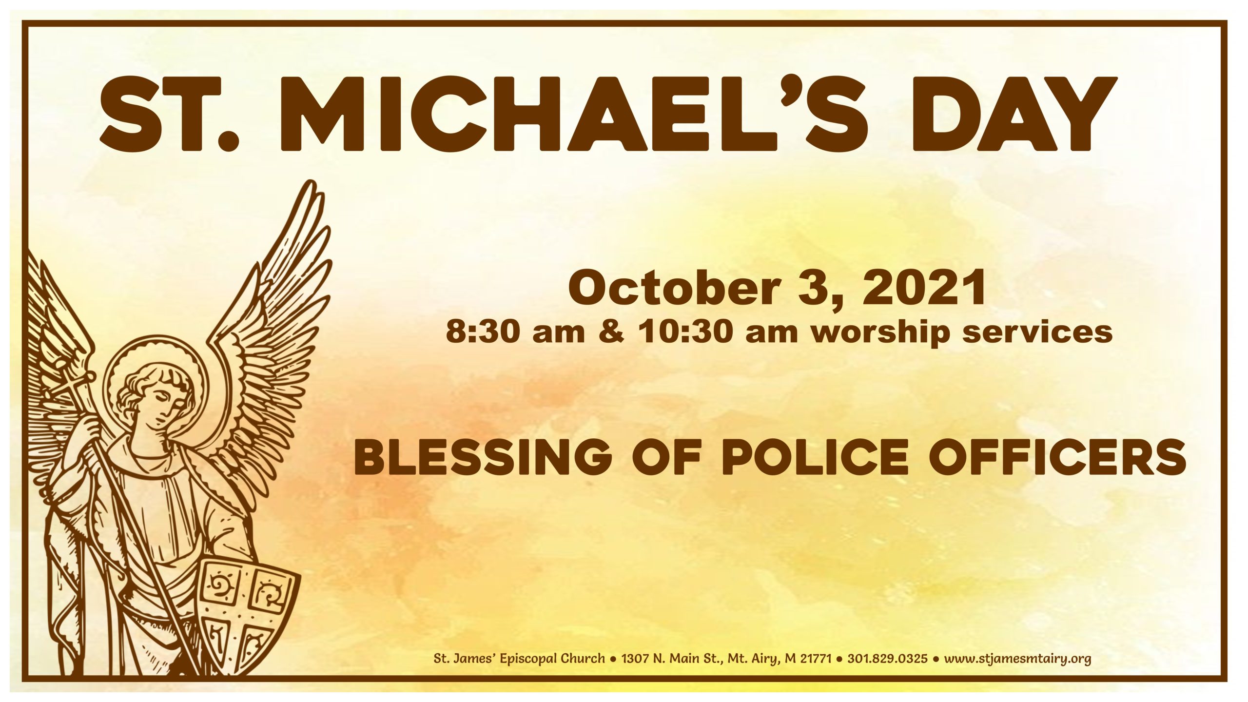 St. Michael's Day Police Officer Blessing St. James' Episcopal